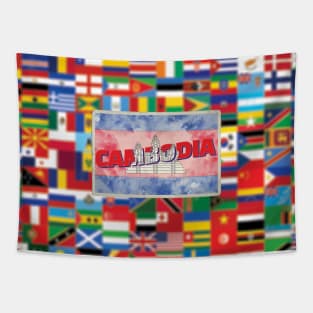 Cambodia Vintage style retro souvenir Tapestry