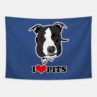 I Love Pit Bulls Tapestry