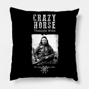 Crazy Horse-Lakota Chief-Warrior-Sioux-Indian-History Pillow