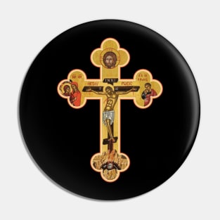 Orthodox Cross Icon Pin