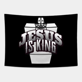 Jesus is king tshirt Tapestry