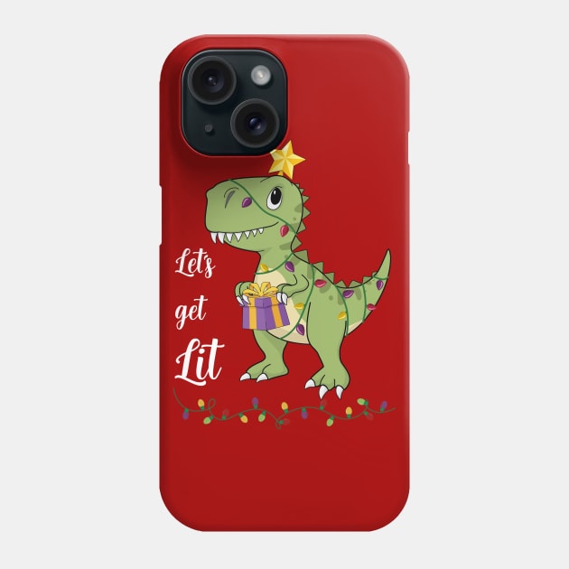 Let's Get Lit Christmas Phone Case by MasliankaStepan