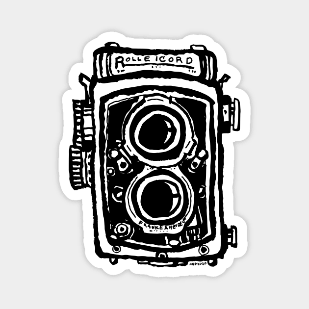 Rolleicord TLR camera Magnet by nokhookdesign