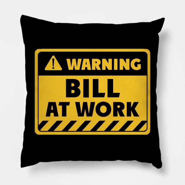 Bill at work Pillow by EriEri