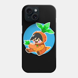 cute, funny and kawaii carrot cartoon character Phone Case