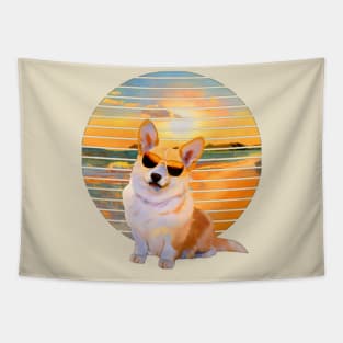 Perro en La Playa Tapestry