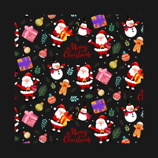 Merry Christmas Pattern T-Shirt