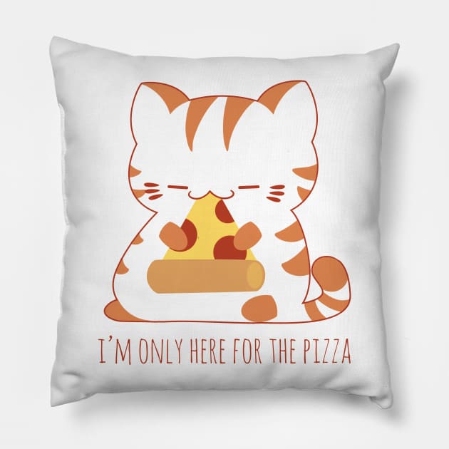 Pizza Cat of Truth Pillow by ChocolateRaisinFury