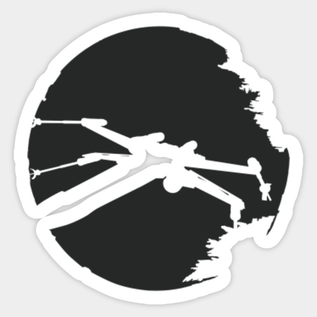 X Wing Silhouette Star Wars Sticker Teepublic