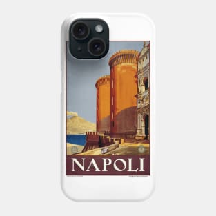 Napoli (Naples), Italy Vintage Travel Poster Design Phone Case