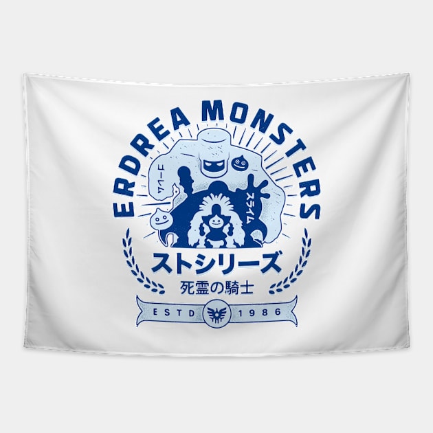 Erdrea Monsters Crest Tapestry by Lagelantee