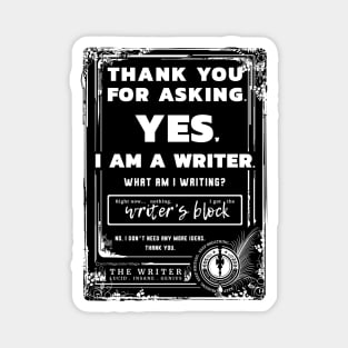 Writer's block Magnet