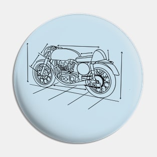 cafe racer Pin