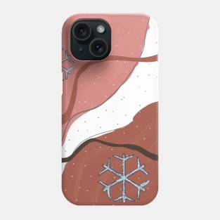 Winter Abstract and Pink Phone Case