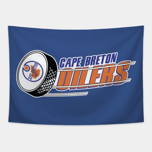 Defunct Cape Breton Oilers Hockey Team Tapestry by Defunctland