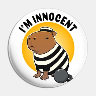 I'm innocent Capybara Prisioner Pin