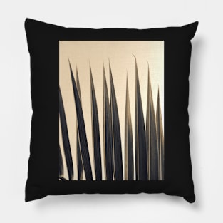 Palm leaf, soft colors photography Pillow