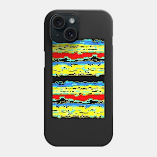 Bush Ants Abstract Digital Var 16 solid background Phone Case