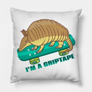 Skateboarding armadillo Pillow