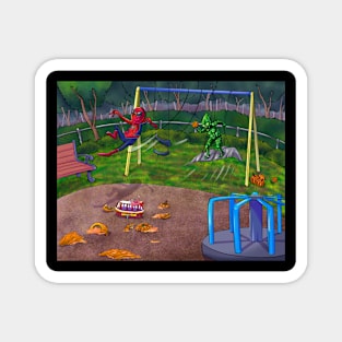 Spidey and Gobby Swing! Magnet