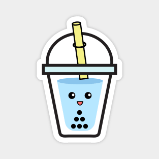 Blue Bubble Tea Boba Magnet