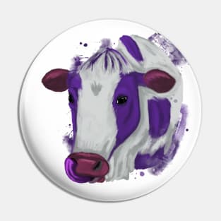 Purple cow Pin