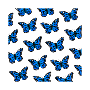 Monarch Butterfly - Blue T-Shirt