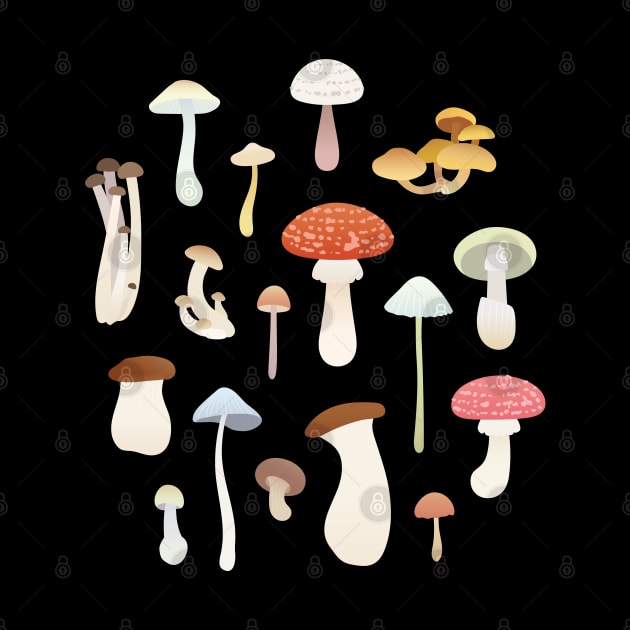 dreamy mushrooms by Noristudio