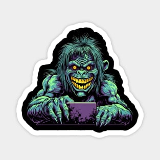 Meet the laughing Halloween monster! Magnet