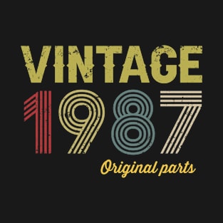 Vintage 1987 Limited Edition 35th Birthday 35 Years Old Gift For Men Women T-Shirt