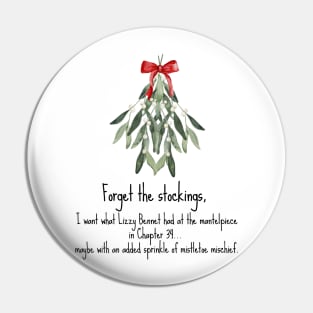 Funny Jane Austen Christmas Quote Pin