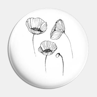 poppy flower Pin