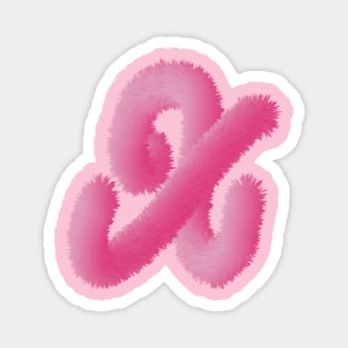 x Pink Animal Initials Magnet