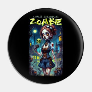 Kawaii Steampunk Zombie 06 Pin