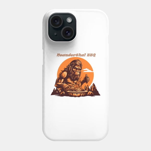 Neanderthal BBQ Phone Case by Jason's Finery