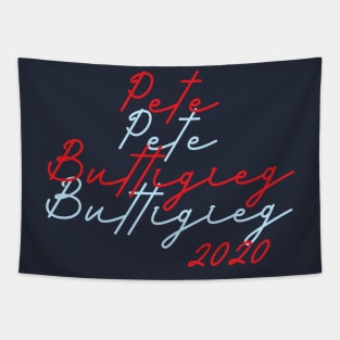 Mayor Pete Buttigieg for President 2020 Vintage Script Tapestry