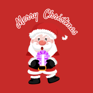 Merry christmas and Cute Santa Claus. T-Shirt