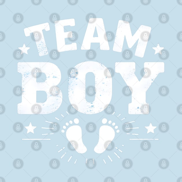 Team Boy Gender Reveal Baby Shower Blue by TopTees