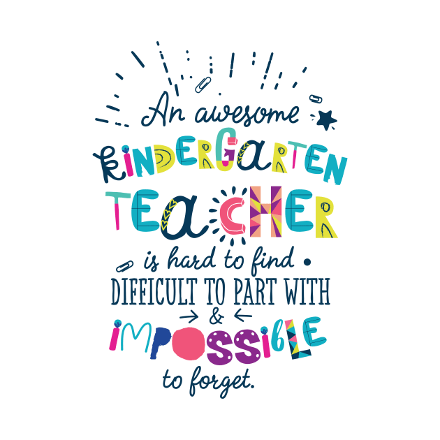 An Awesome Kindergarten Teacher Gift Idea - Impossible to forget by BetterManufaktur