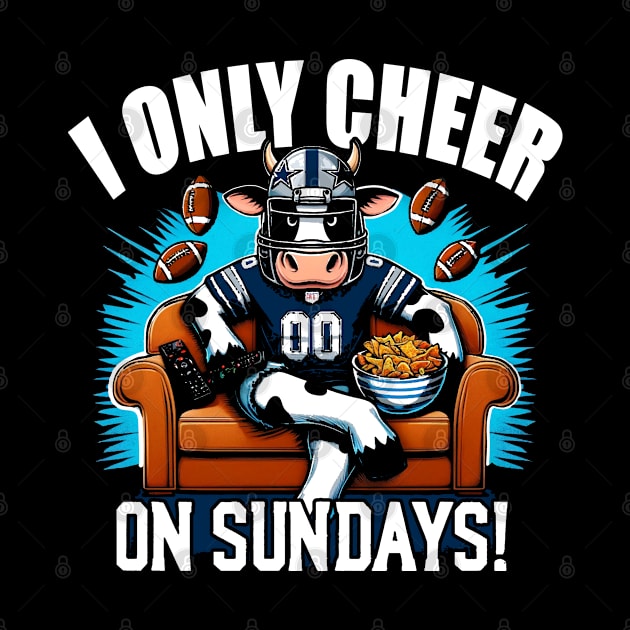 Funny Football Fan Tee - Dallas on Sundays by FFFM