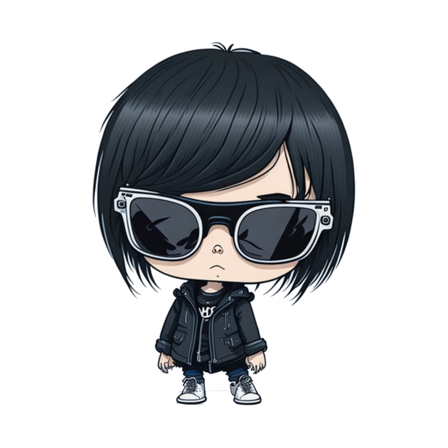 emo girl with sunglassess by Majkel&Majkel