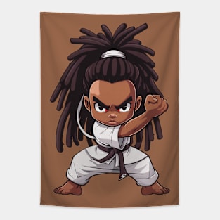 Karate Chibi Boy Tapestry