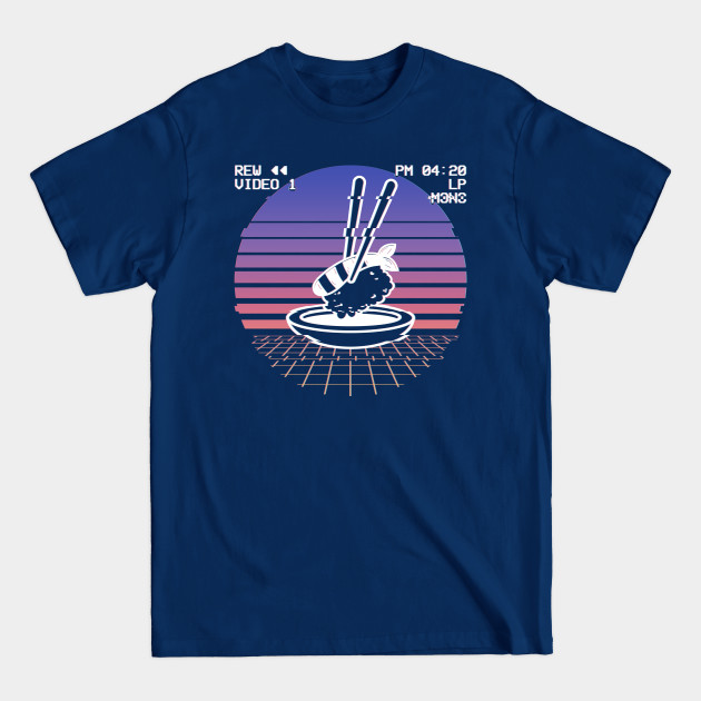 Disover Vaporwave Aesthetic Japanese Sushi Retro Glitch Gift - Japanese Vaporwave - T-Shirt