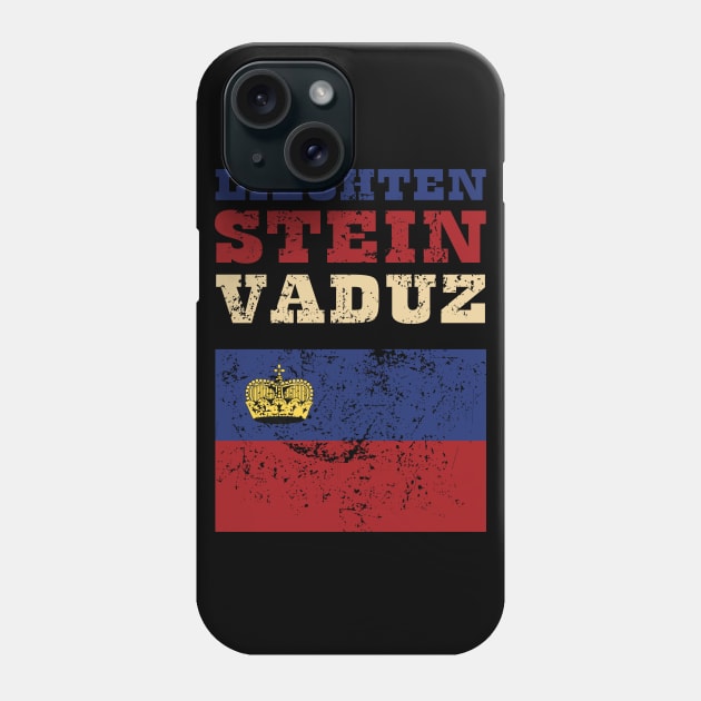 Flag of Liechtenstein Phone Case by KewaleeTee