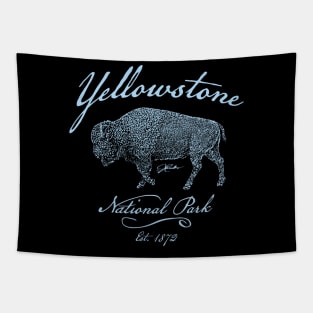 Yellowstone National Park Walking Bison Tapestry