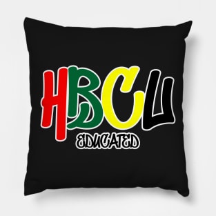 HBCU Educated Graffiti Design Pillow