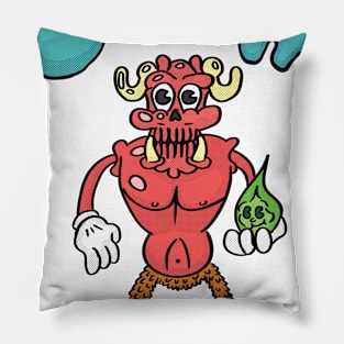 Doom Cartoon: Baron of Hell Pillow