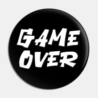 Classic Video Games Game Over Pin