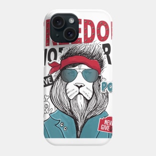 Rebel Lion With Sunglasses Phone Case