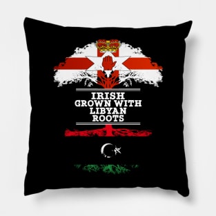 Northern Irish Grown With Libyan Roots - Gift for Libyan With Roots From Libya Pillow